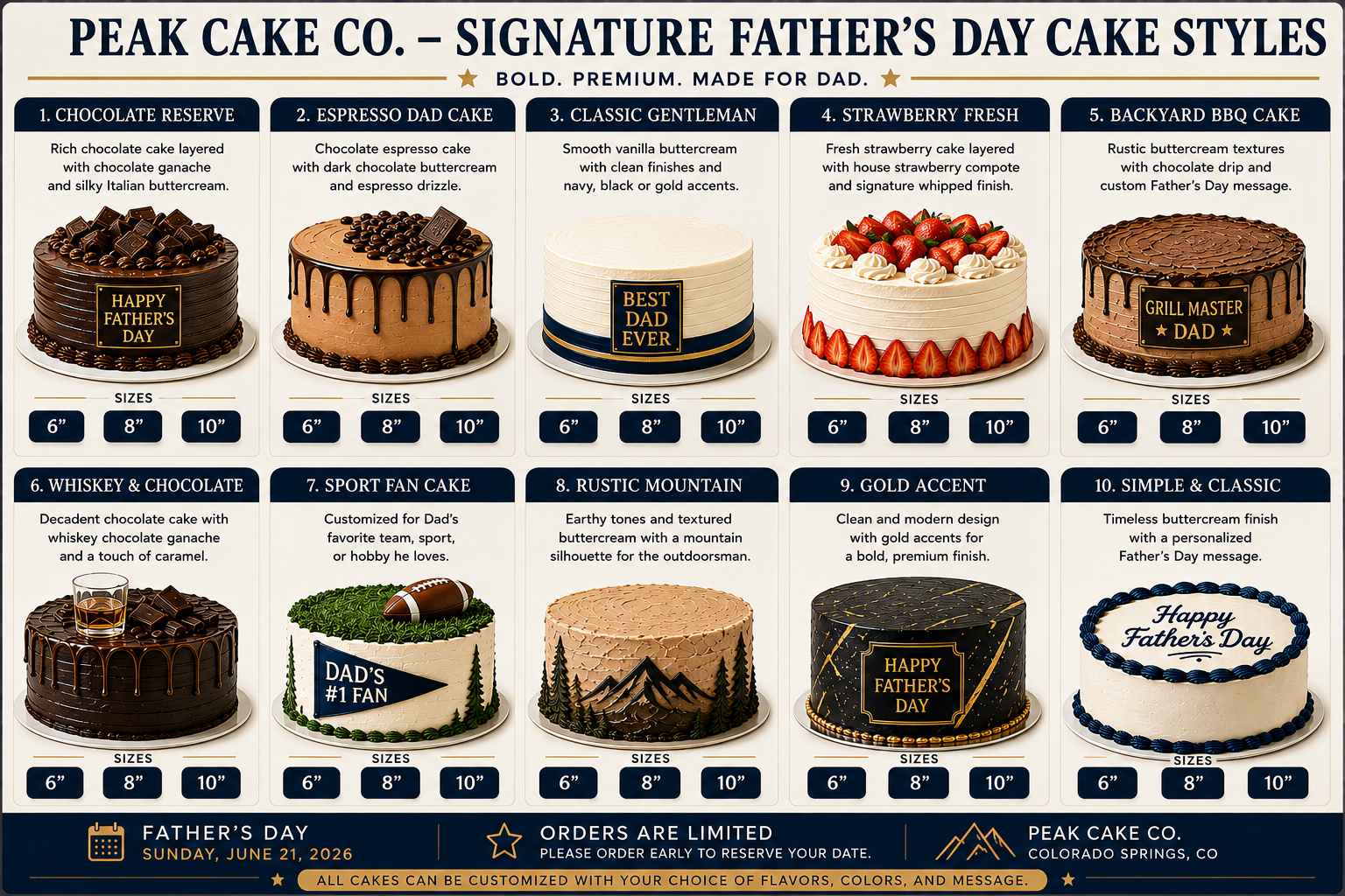 Father’s Day Cake Style Guide