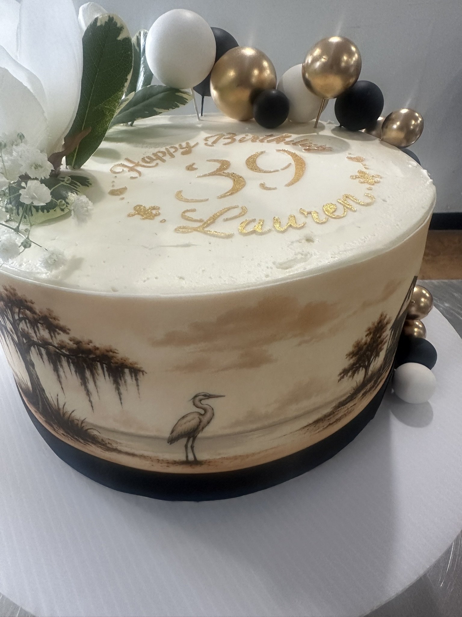 Custom edible image cake example